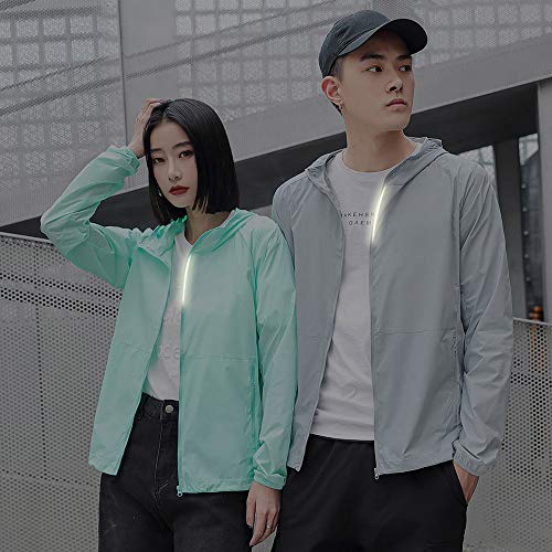 Ajcoflt Homens Sol Roupas de proteção À prova de UV Secagem rápida Fino Respirável Leve Impermeável