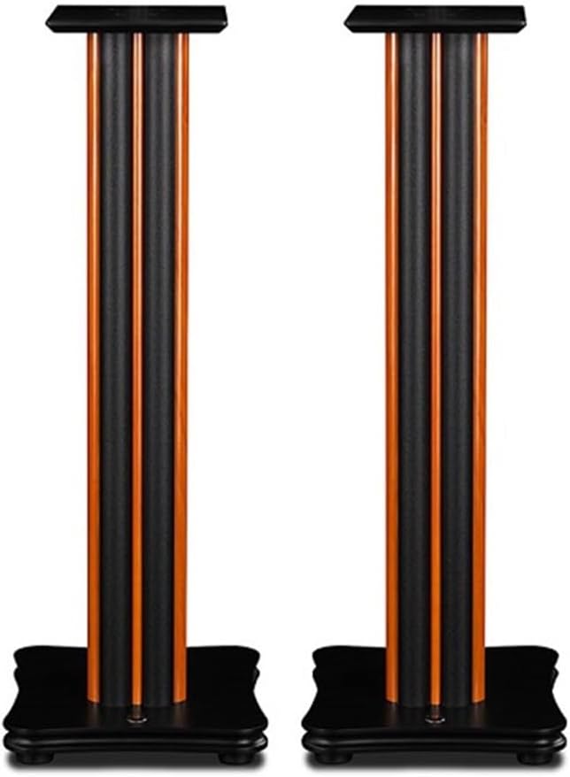 Speaker Stand,High-End Solid Wood Speaker Stands for Home Theater, Shock Absorbing Design, Sleek Aesthetic, Perfect for Audiophiles & Music Enthusiasts, Enhance Surround Sound Experience