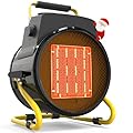 Outdoor Heater for Patio, 1500W Electric Garage Outdoor Heaters with 3 Modes, 3s Fast Heating, with Overheat Protection, Electric Space Heaters for Patio, Garage, Greenhouse, Office