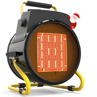 Outdoor Heater for Patio, 1500W Electric Garage Outdoor Heaters with 3 Modes, 3s Fast Heating, with Overheat Protection, Electric Space Heaters for Patio, Garage, Greenhouse, Office