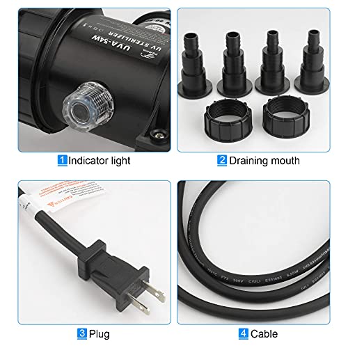 Periha-54W-Aquarium-Green-Water-Quality-Improvement-Equipment-with-Bulb-Tube-for-Tank-Reef-Koi-Gold-Fish