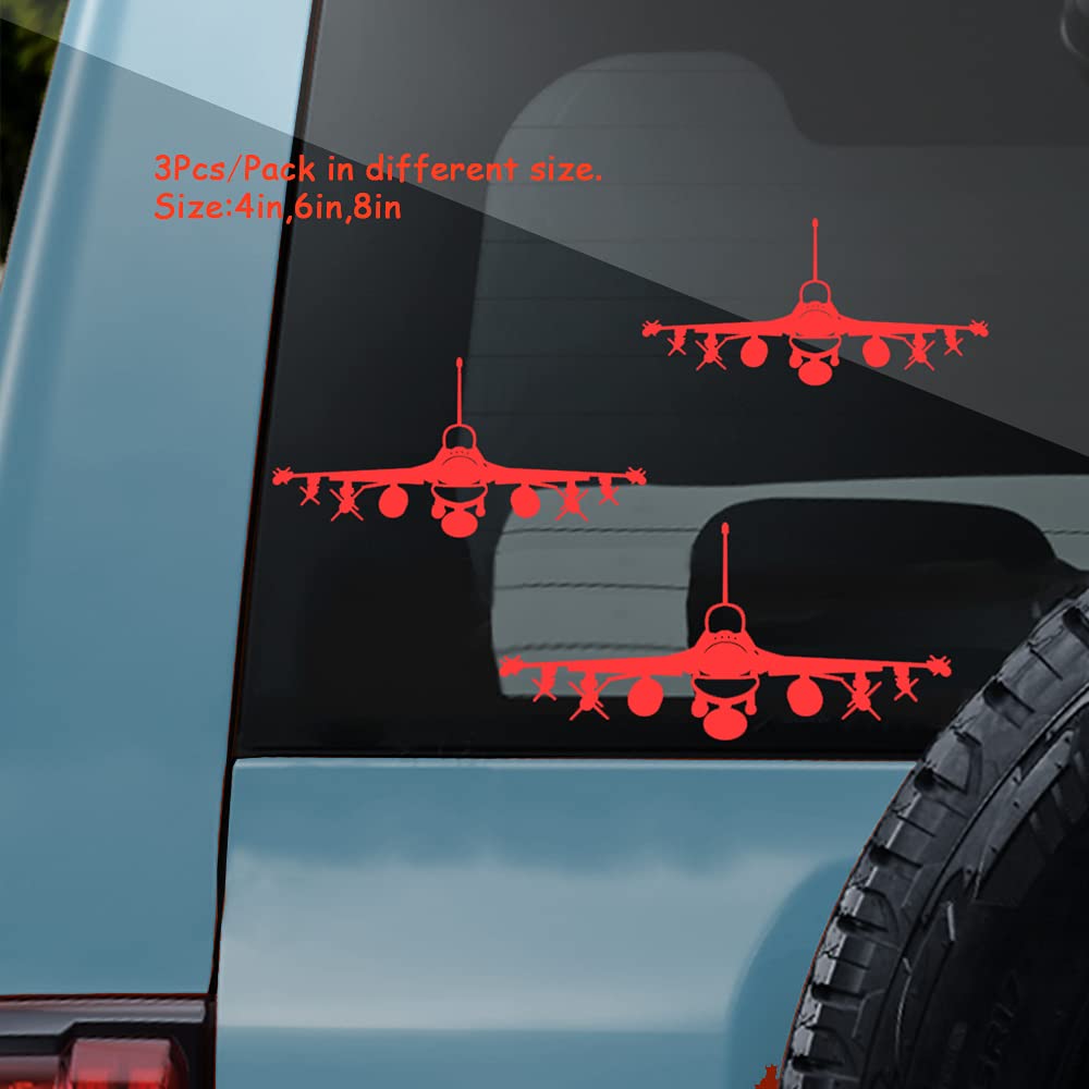 Buy ViStream 3Pcs/Pack F16 Fighting Falcon Decal Sticker USAF Aircraft