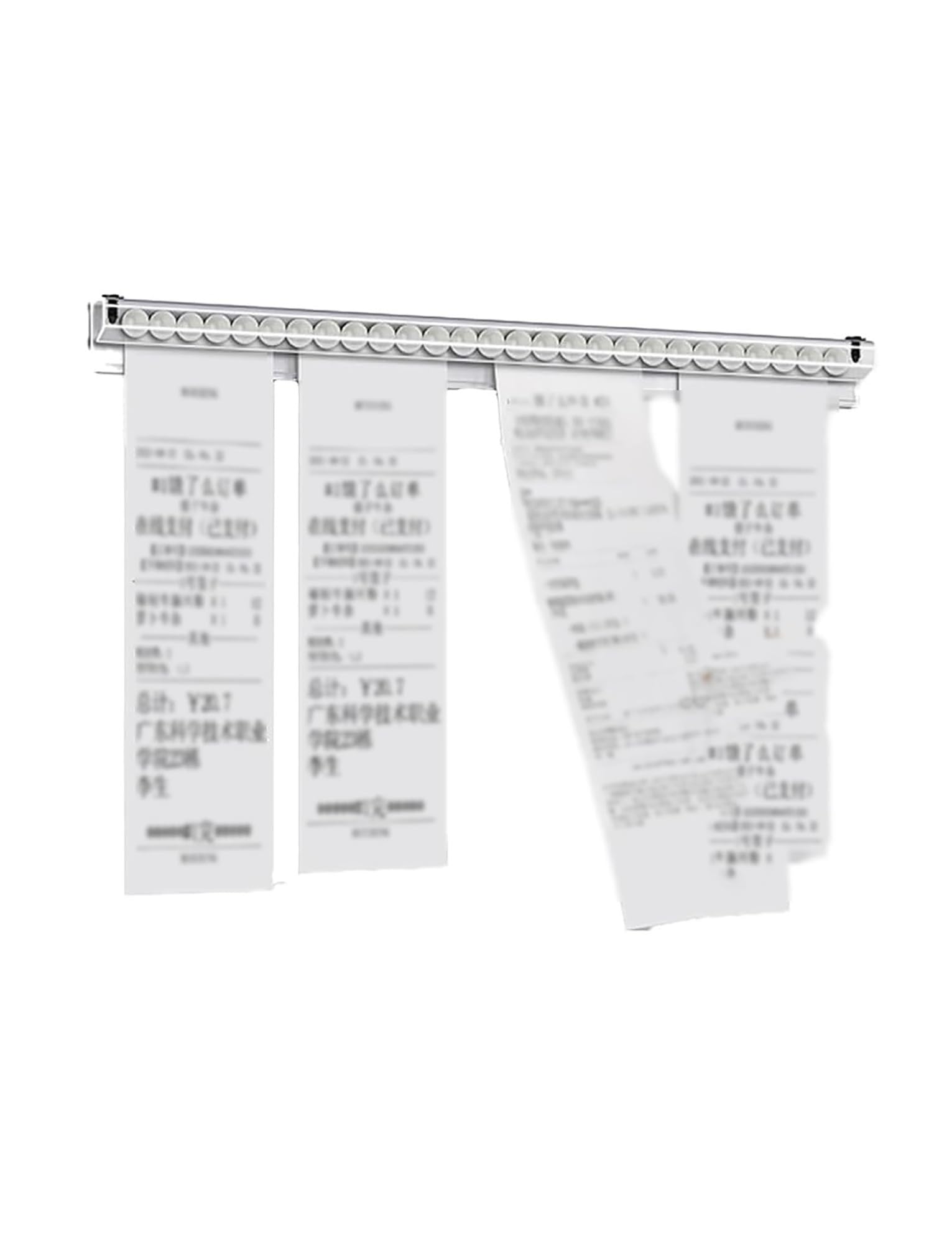 Beleghalter, Bestellklammer, Halter, Wandbeleg, PVC-Quittung, Lasche, bohrfrei, for Küche, Cafés, Wände, Zuhause, Büro(100cm/39.4in)