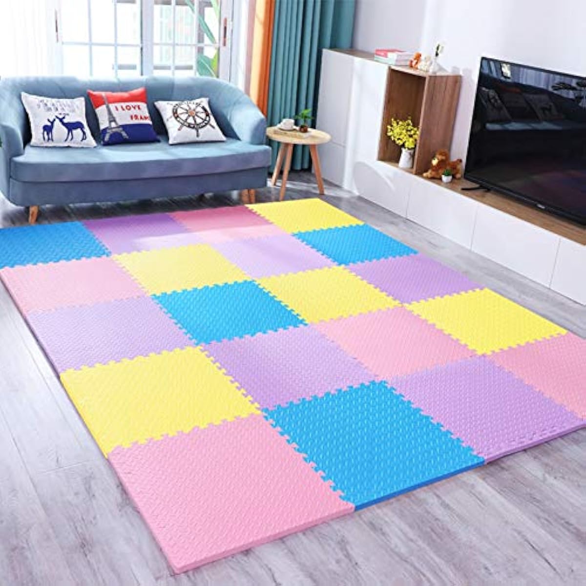 商品コード タイル カーペット 厚い 防水 落下防止 柔らかい 赤ちゃん クライミングマット 暖かくしてください 防寒 複数の用途 2厚さ Awsad Color F Size 1 97ftx1 97tfx2 5cmx16pcs 売り半額 Www Littleshopp Com