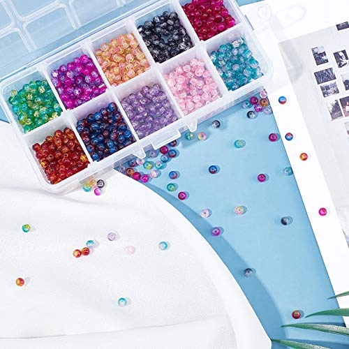 PandaHall 6mm Perle di Vetro Murano per la