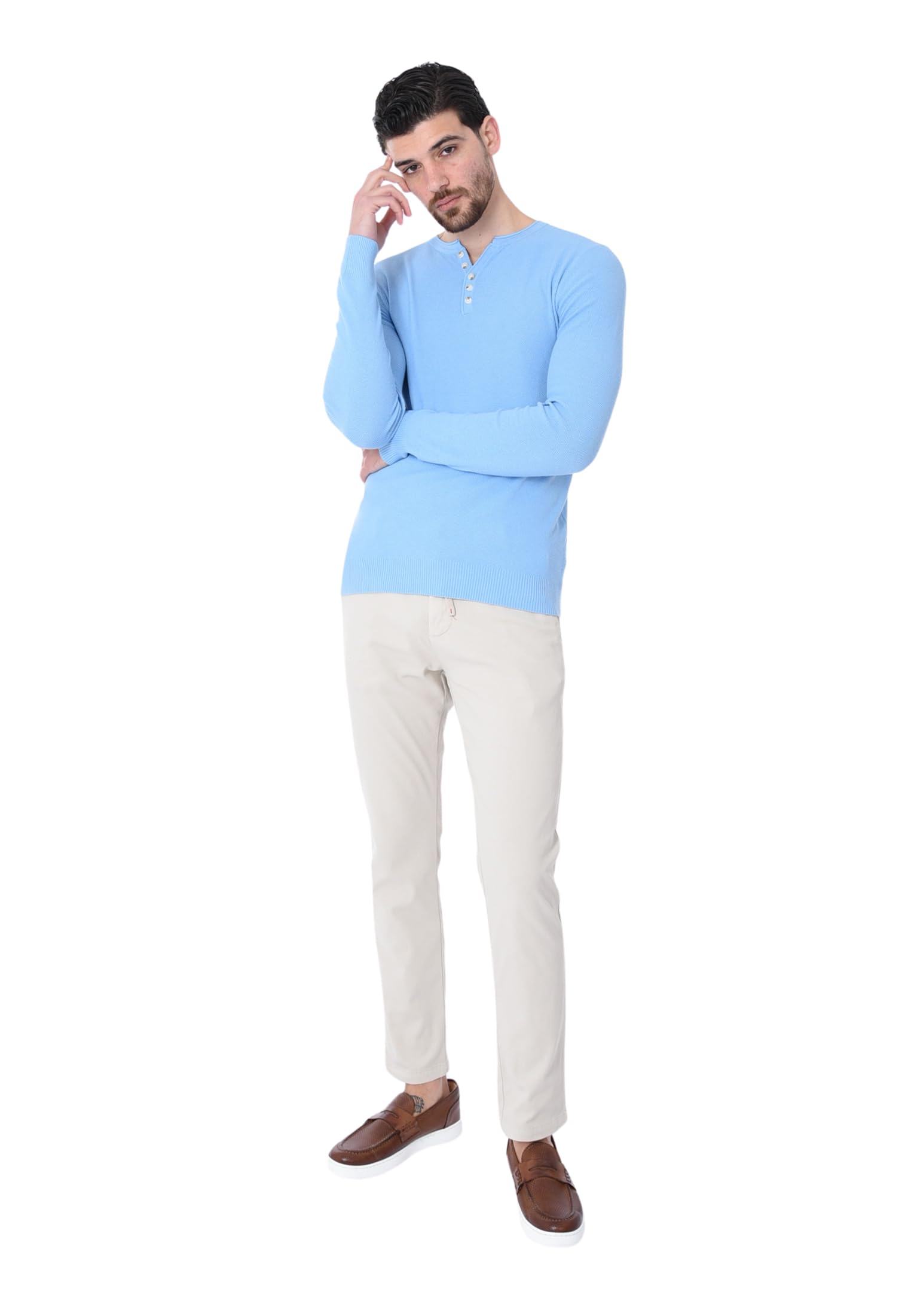 Pantalones de verano para hombre, ligeros, elegantes, con cordón en la cintura, pantalones chinos de algodón