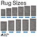 GORILLA GRIP Bath Rug Mat 44x26, Thick Soft Absorbent Chenille, Quick Dry Microfiber Mats, Rubber Backing Washable Shower Floor Rugs, Bathmat Runner, US Designed Bathroom Home Decor Accessories Grey
