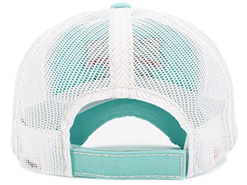 Image of Vacation Beach Camping Womens Baseball Cap Distressed Vintage Unconstructed Embroidered Patch Hat