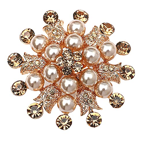 CZ Shell Pearl Rose Flower Promise Ring for Women Girls Gold Plated Expandable Adjustable Pearls Bead Cluster Exaggerated Open Wrap Rings Comfort Fit Vintage Elegant Wedding Engagement Y2K Boho Jewelry