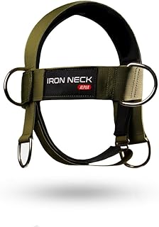 Iron Neck Alpha Training Harness – Neck Harness Workout Accessory – Head Harness/Neck Weight Harness - Neck Training Harness/Weight Lifting Head Harness with Nylon Tether and 2 Carabiners