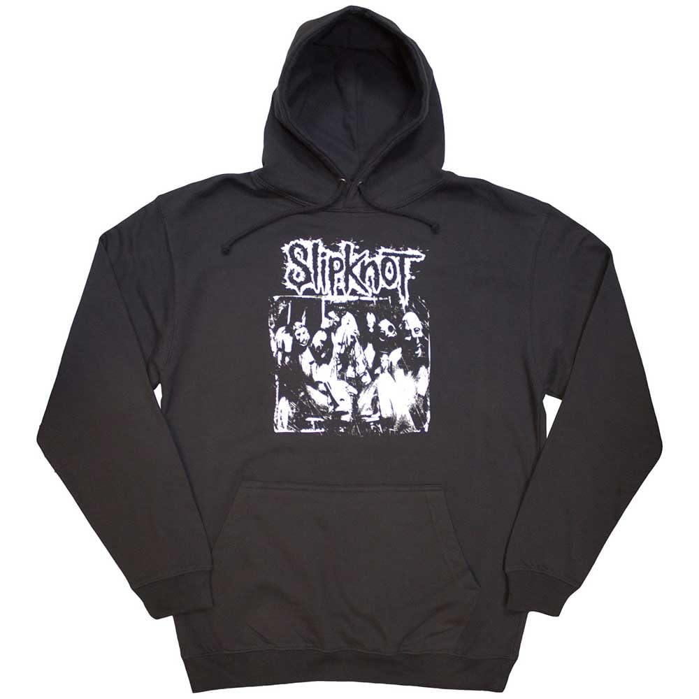 Rock Off officially licensed products Slipknot Album Splatter Band Logo Pullover Hoodie L Charcoal