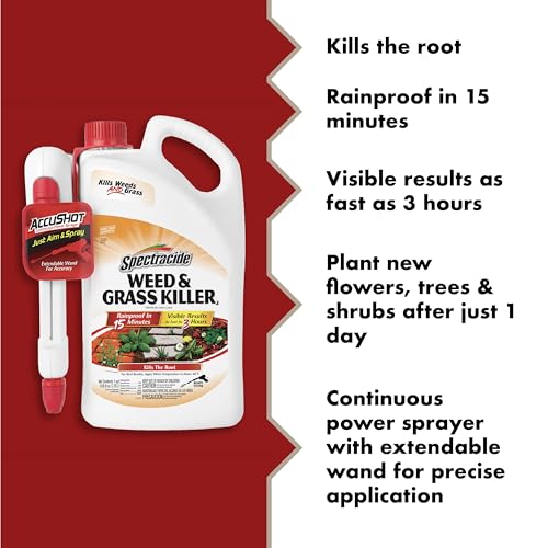 Image of Spectracide Ready-to-Use Weed and Grass Killer AccuShot Power Spray, 1.33-Gallon, 4 Pack