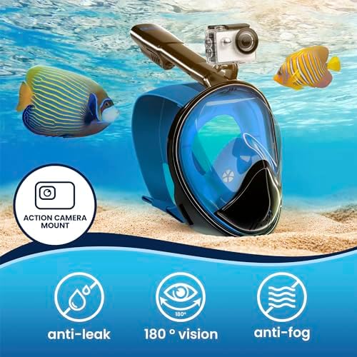 Buy Full Face Snorkel Mask Snorkeling Gear for Adults and Kids Diving