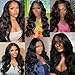 CUEKI 32 Inch 13x4 Body Wave Lace Front Wigs Human Hair 180% Density HD Transparent Glueless Pre Plucked Pre Cut Frontal Human Hair Wigs for Black Women