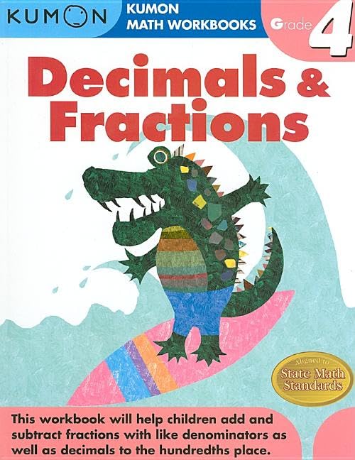Kumon Grade 4 Complete Set 7 Workbooks - Multiplication Division Decimals&Fractions Geometry&Measurement Word Problems Reading Writing product thumbnail 5