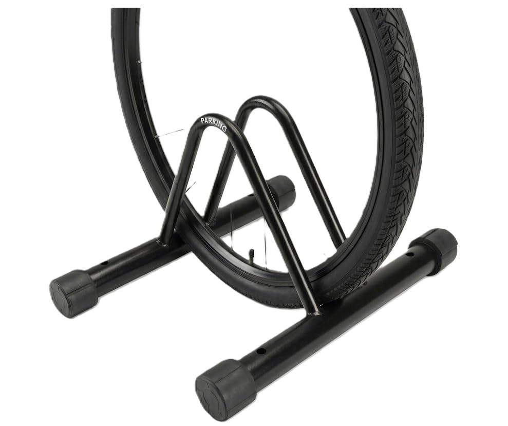 Bike Parking Stand Bicycle Rack Storage Floor Parking Stand, Indoor and Outdoor Use, Black