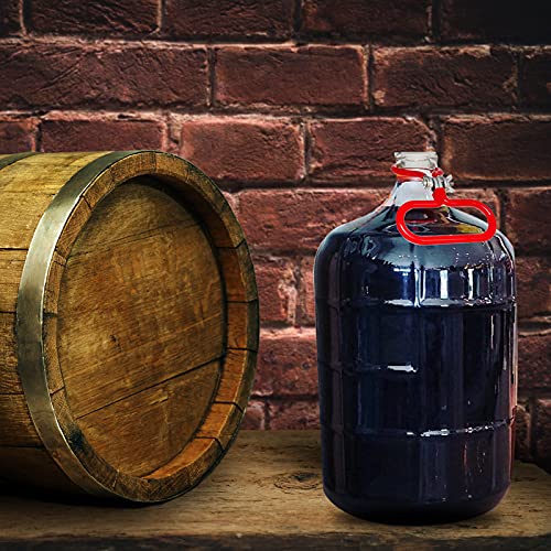 Carboy Handle, 2 Pack Glass Carboy Handle Heavy Duty Carboy Holder For Smooth Neck 3 Gallon 5 Gallon 6 Gallon 6.5 Gallon Glass Carboys For Fermenter Wine Making Beer Brewing Home Brewing Equipment #TOP6