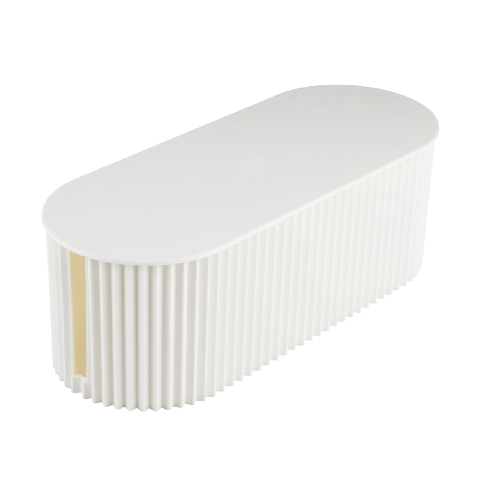 Velicber Cable Tidy Box, Cable Management Box, White Cable Organizer Box with Lid Cable Cord Wire Organiser Box for Hiding Power Strips and Electrical Cords from TVs, Computers, and Desks, 33x13x11 cm