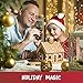 Gingerbread House Kit - MEGA Traditional Gingerbread House, Build & Decorate It Yourself - Include Ton of Candy/Icing/Fondant, Presentation Board, Decorating Bag/Tip, Bundled With Fun Holiday Stickers