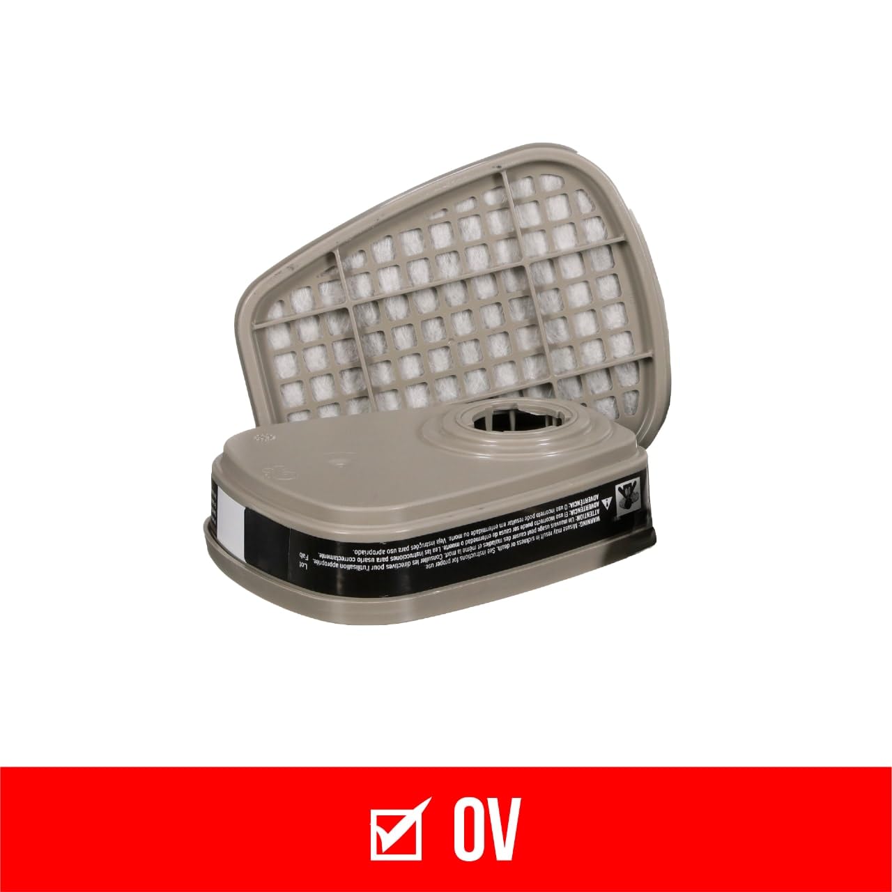 3M Performance Organic Vapor Replacement Cartridges, 1 Pair, Use With Any 3M Bayonet Mount Respirator, For Vapors From Certain Paint Spraying, Adhesives, Sealants, Solvents & Pesticides (6001P1-DC)