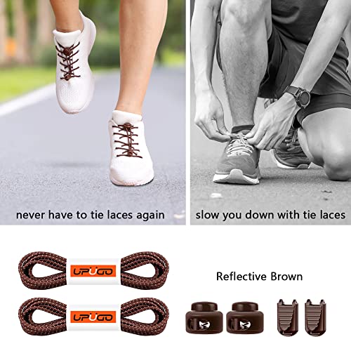 Image of UpUGo Elastic Shoe Laces, No Tie Shoe Laces Tieless for Kids, Adults, Elderly, One Size Fit All