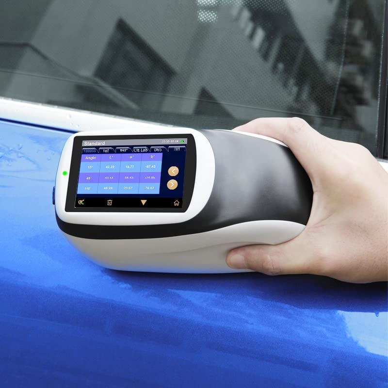 Three Angle Spectrophotometer Multi-Angle Spectral Colorimeter Plastics Printing Paint Color Difference Measurement with 3 Illumination Sources 1 Receiver Wavelength Range 400nm to 700nm