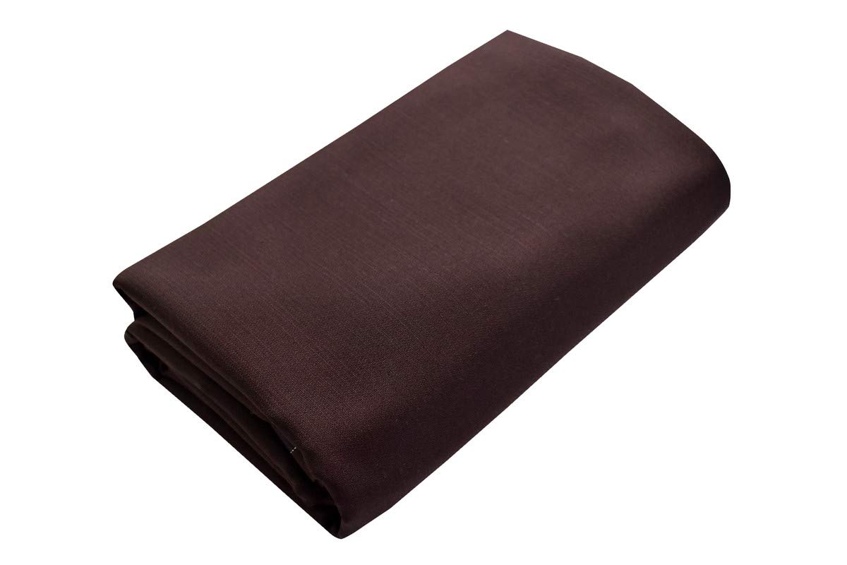 kundan sulz gwalior Men's Poly-Viscose Unstitched Trouser Fabric (Dark Brown, Free Size)-picture-49