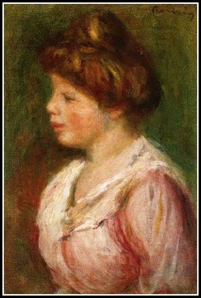 Amazon | 若い女性の肖像画 1876 ピエール・オーギュスト・ルノワール