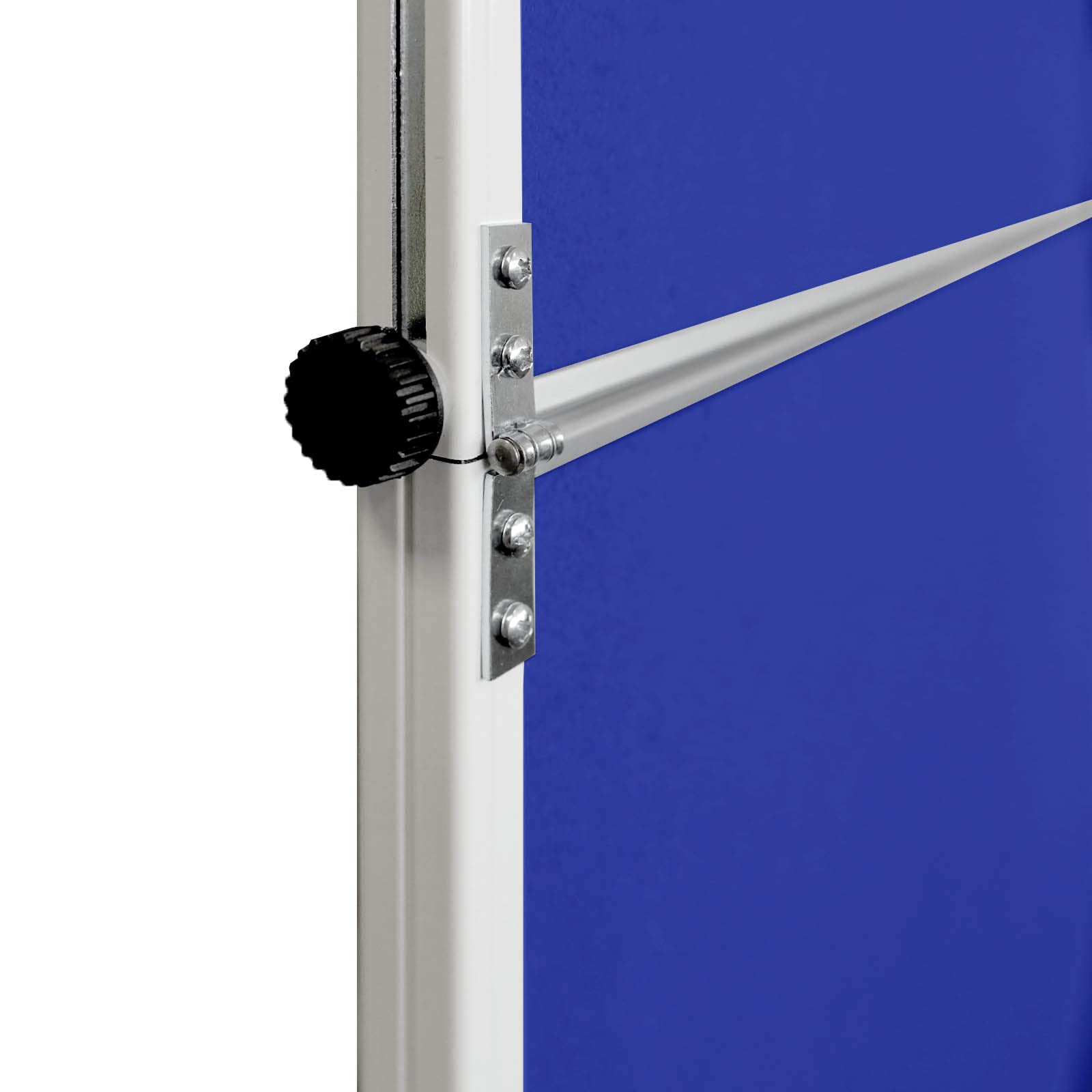 Moderationstafel FOLD - Filz-Metaplanwand 120x150 cm - klappbar Blau | Moderationswand mit Filz- Oberfläche & Rollen - mobil & beidseitig nutzbar - Pinntafel ideal für Büro, Schule & Seminare