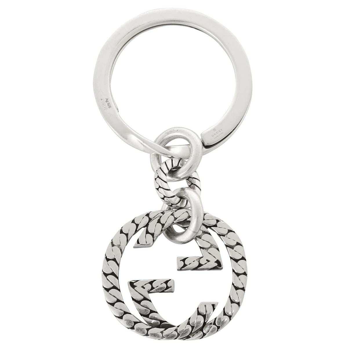 美品 グッチ GUCCI インターロッキング キーリング キーホルダー チャーム GUCCI [在庫処分] グッチ キーリング インターロッキングG