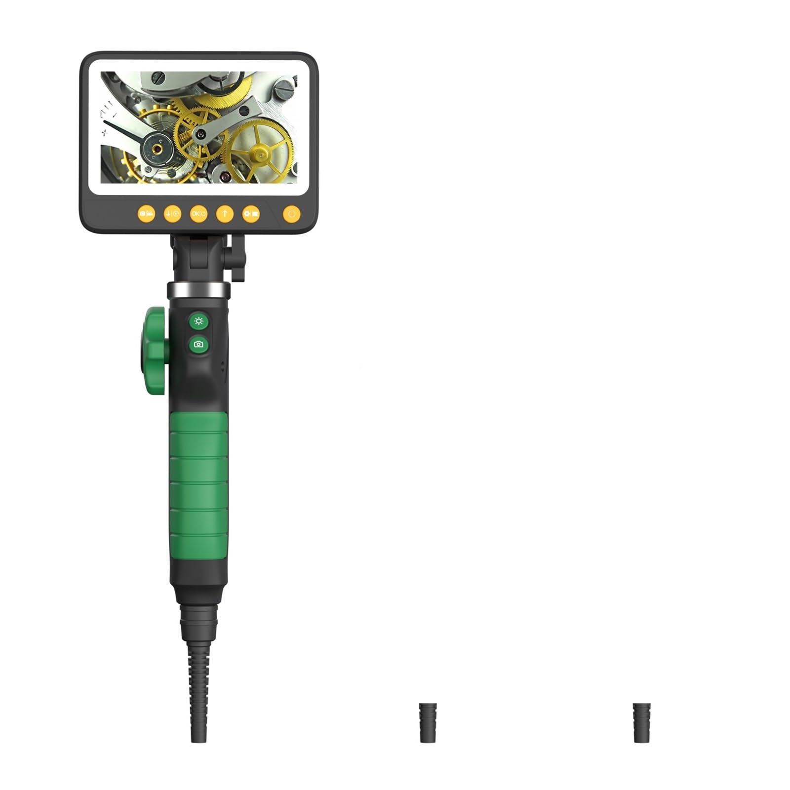 Sewer Camera, 5Inch IPS Screen 3.9mm 2MP 1080P 2Way Articulate 180Degree Rotation Steering Industrial Endoscope Inspection Microscope Camera(5inch 3.9MM)