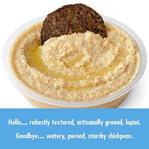 BRAMI Lupini Bean Hummus Dip & Spread | 0g Sugar, 0g Net Carbs | Keto, Vegan, Vegetarian, Mediterranean, Non-Perishable, Shelf-Stable, Low Carb, Low Calorie | 10oz (Original, 2 Count)