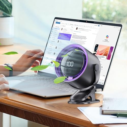 Ventilador portátil de mano y cochecito con cuello ajustable para viaje 7