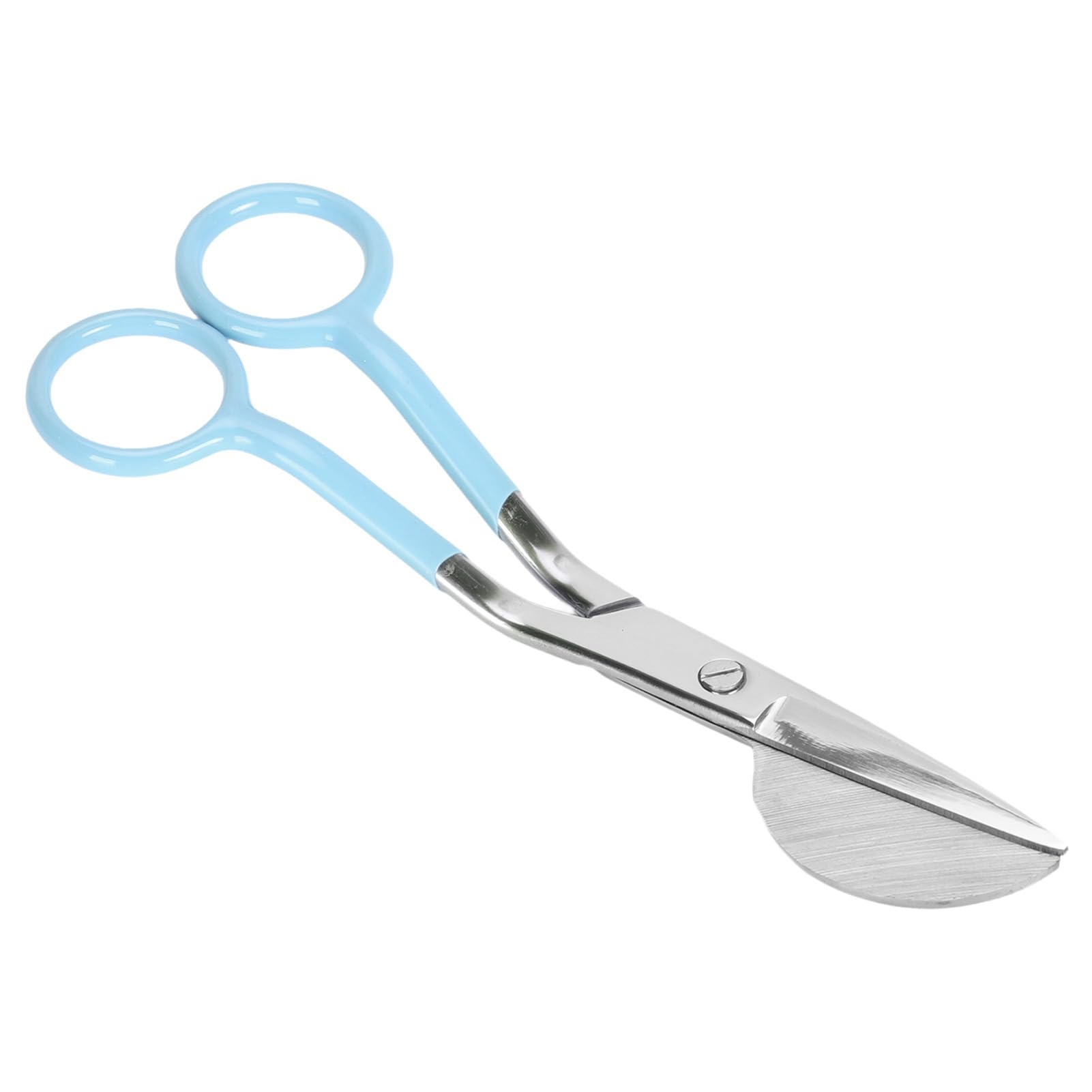 Cocoarm Duckbill Applique Scissors, 6-Inch Ergonomic Handle (Lake Blue)
