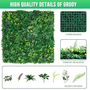 Artificial Boxwood Panels, Grass Wall Panels 20"x20"(12pcs), Privacy Hedge Fence Screen with UV Protection, Fake Greenery Backdrop for Indoor Wedding and Outdoor Garden Backyard Artificial Boxwood Panels Grass Wall Panels 20x2012pcs Privacy Hedge Fence Screen with UV Protection Fake Greenery Backdrop for Indoor Wedding and Outdoor Garden Backyard