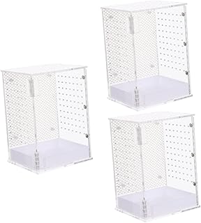 iplusmile 3 Pçs Réptil Pet Terrário Acrílico Réptil Terrário Aranha Terrário Réptil Tanque Répteis Caixa De Caracol Terrário Tarântula Caixa De Raça Caixa De Répteis Pequena Caixa De