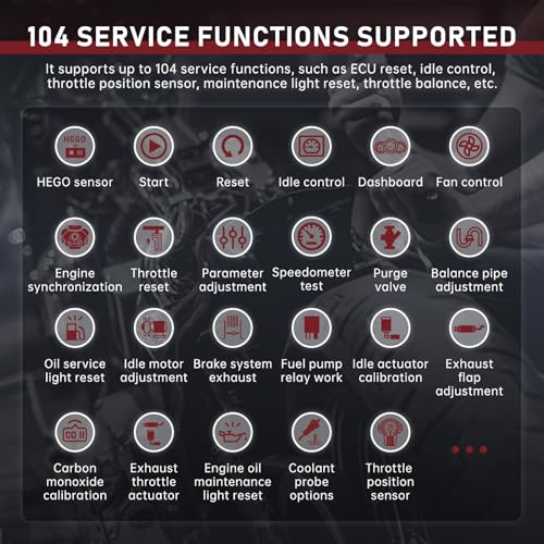 Motorrad-Diagnosegerät, M6 Vollsystem-Motorrad-OBDII-Motorcodeleser, Lesen/Löschen von Fehlercode mit Datenstrom, Drucker, 104 Servicefunktionen, kompatibel mit Harley, BMW, Honda, Yamaha, Suzuki