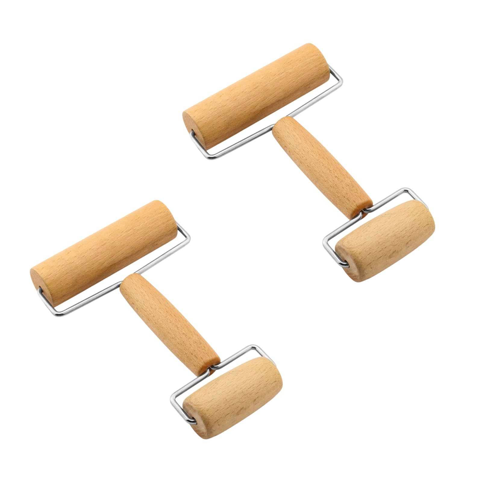 jiingekk Beechwood Rolling Pin for Pastries Tortillas Pizza Cookie Dumplings Baking Ergonomic Dough Roller Wooden Tool Beechwood Rolling Pin for