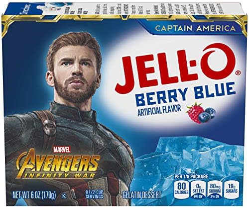 Amazon.com : Jell-O Berry Blue Gelatin Mix (3 oz Boxes, Pack of 24 ...