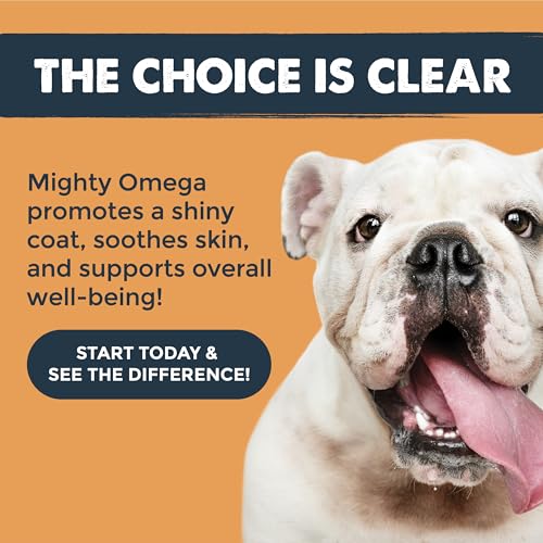 Mighty Paw Waggables Mighty Omega (Made in The USA, 120 Count) | Omega 3 Fish Oil Chew for Dogs. Salmon Oil for Dogs Skin and Coat Supplement. Soft Chew Fish Oil for Dogs – DHA & EPA, Bacon Flavor Mighty Paw Waggables Mighty Omega (Made in The USA, 120 Count) | Omega 3 Fish Oil Chew for Dogs. Salmon Oil for Dogs Skin and Coat Supplement. Soft Chew Fish Oil for Dogs – DHA & EPA, Bacon Flavor