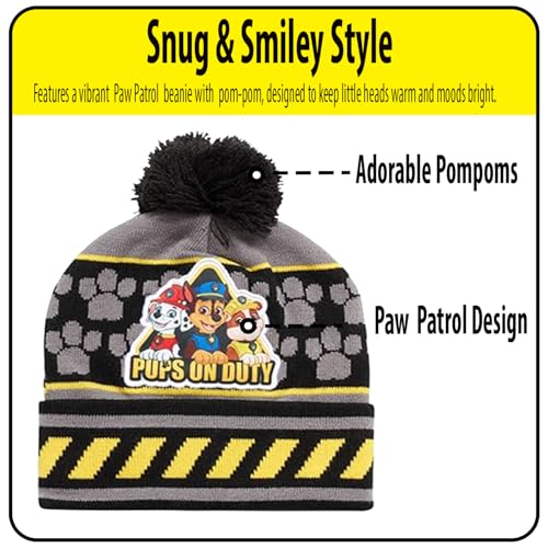 Image of Nickelodeon Paw Patrol Boys Winter Hat and Mitten or Glove Set (Age 2-7)