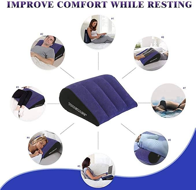Attrezzatura Palestra Morbida Cuscino Gonfiabile Viola Per Allenamento - Morbido E Portatile F-5 Cuscino Allenamento Forza Portatile Viola - 10