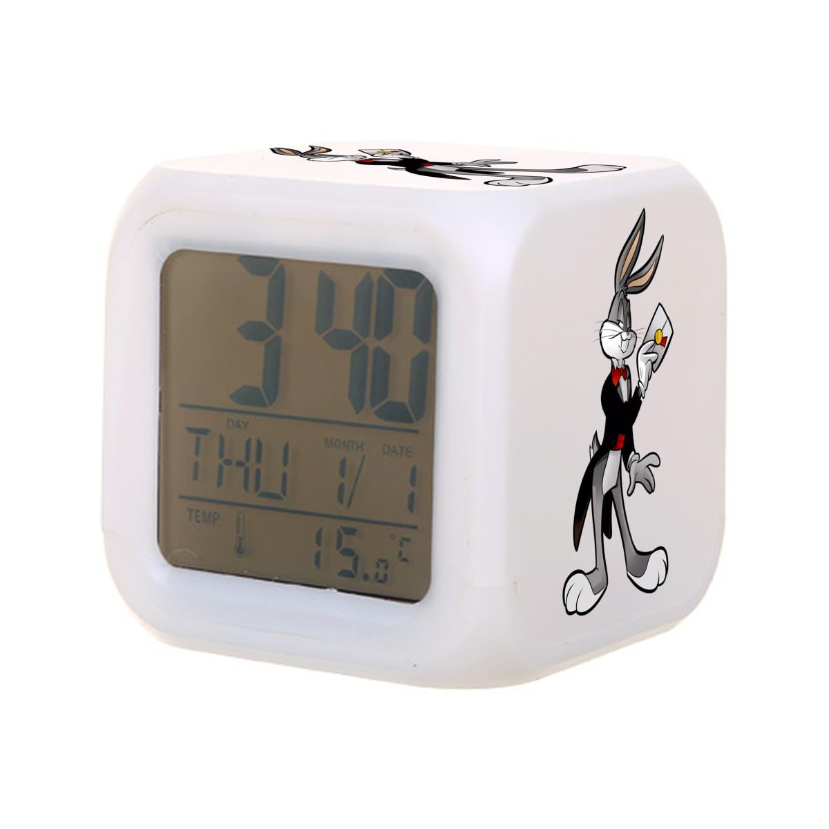 バックスバニー 置時計 スピーカー付き バックスバニー 置時計 スピーカー付き