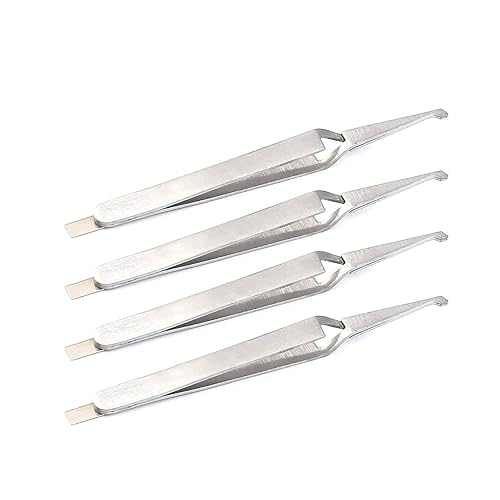 Soporte de ortodoncia, pinzas para colocar el soporte de ortodoncia, juego de 4 instrumentos de ortodoncia TeckMed