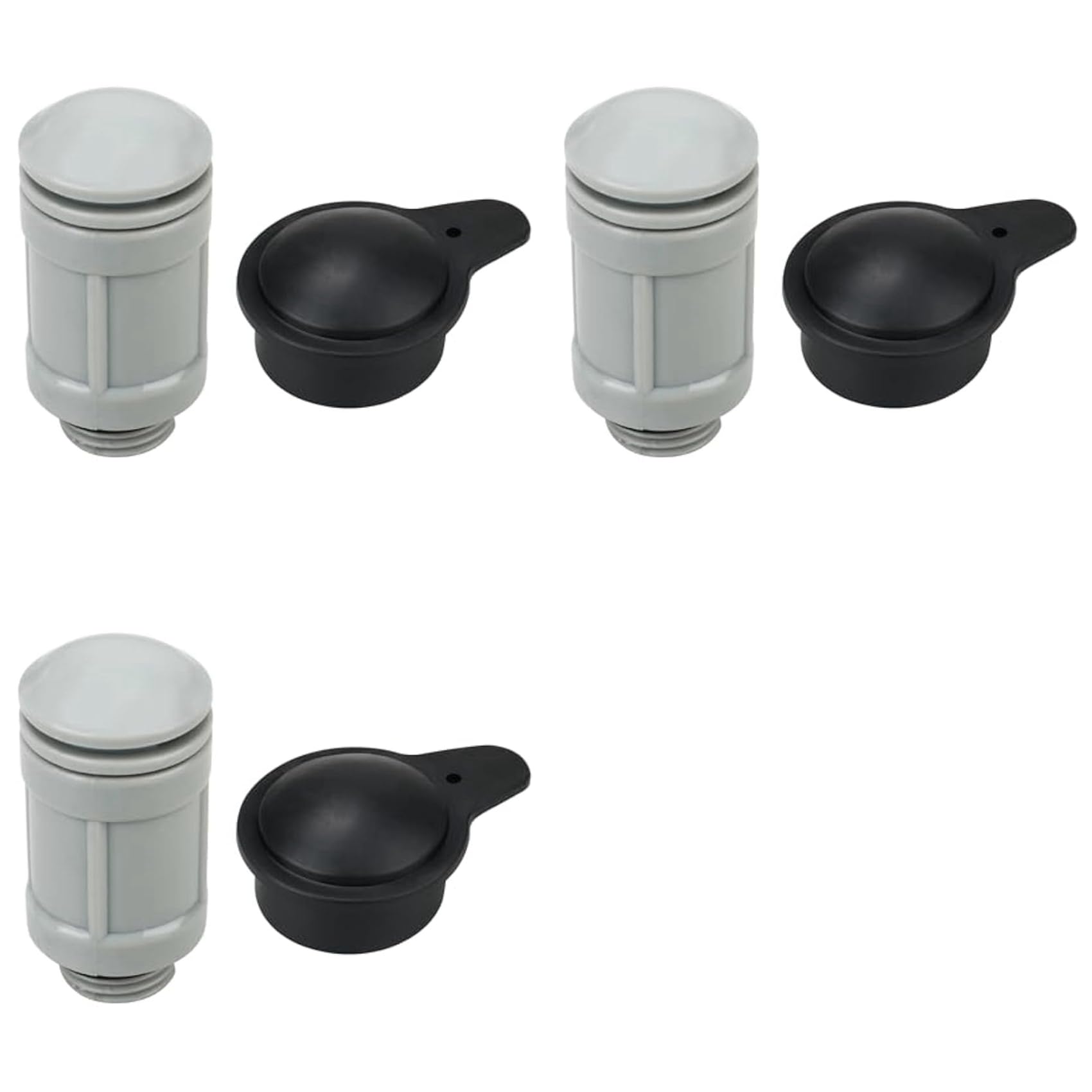 Jnchdghwa As Shown 3X 12363 12373 Air Jet Valve & Air Jet Valve Cap Replacement For Above Ground Swimming Pool