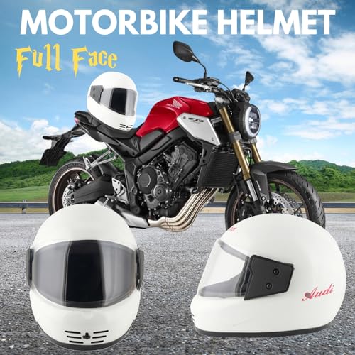 Image of Sage Square Audi Full Face Clear Visor Helmet | ISI Certified | High Standard Safety | Extra Comfort & Stylish