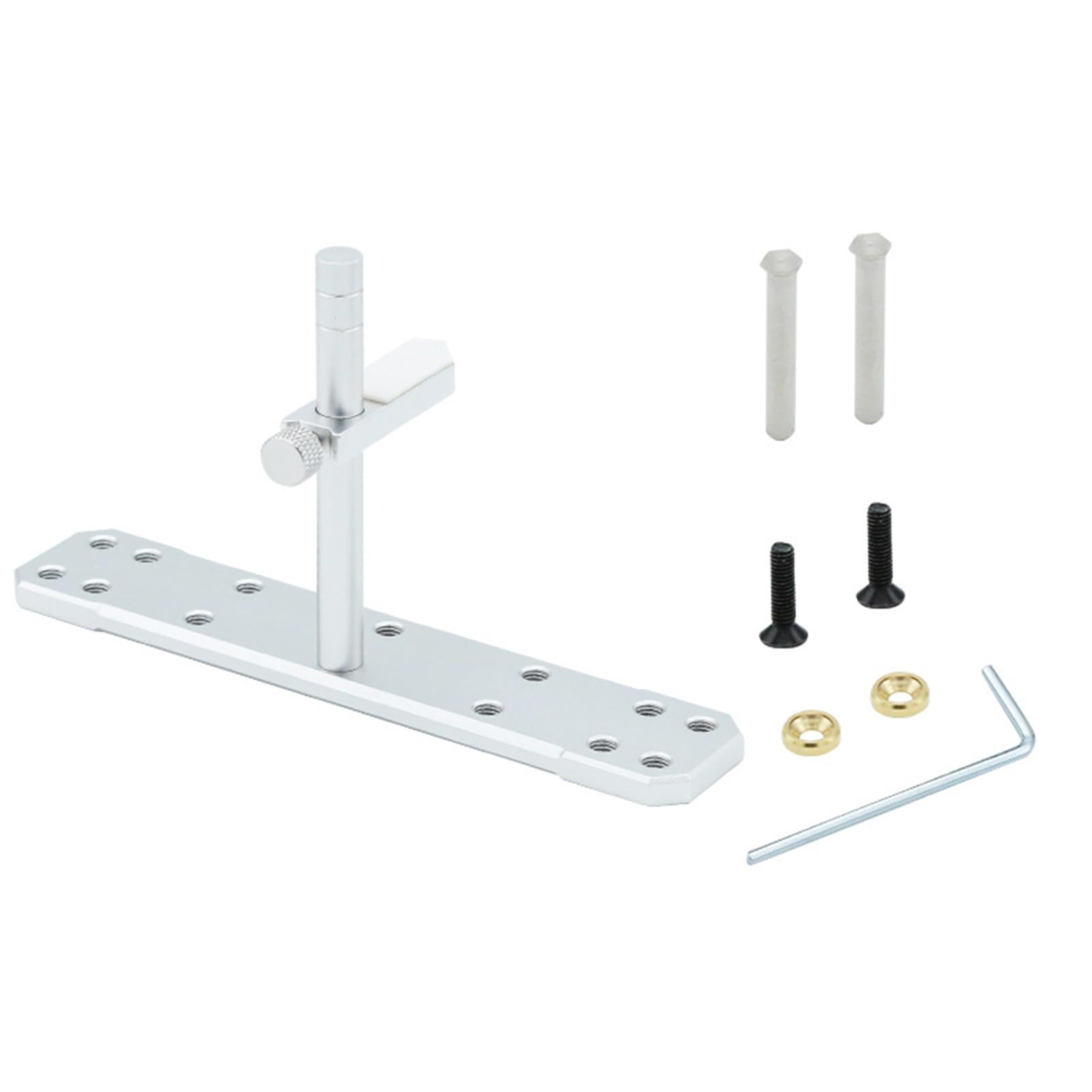 Jazuaiao Aluminum GPU Card Bracket Adjustable Single Slot Holder Enhances Stability Desktop Brace