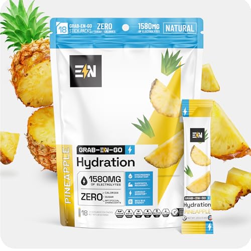 Engineered Nutrition Sugar-Free Electrolyte Powder Packets - Pineapple Flavor -