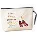Inspirational Gifts for Women Girls Her Wi-zard of OZ Gifts Dorothy Ruby Red Makeup Bag Encouragement Birthday Gifts for Women Her Girls Friend Sister You Are Braver Stronger Smarter Than You Think