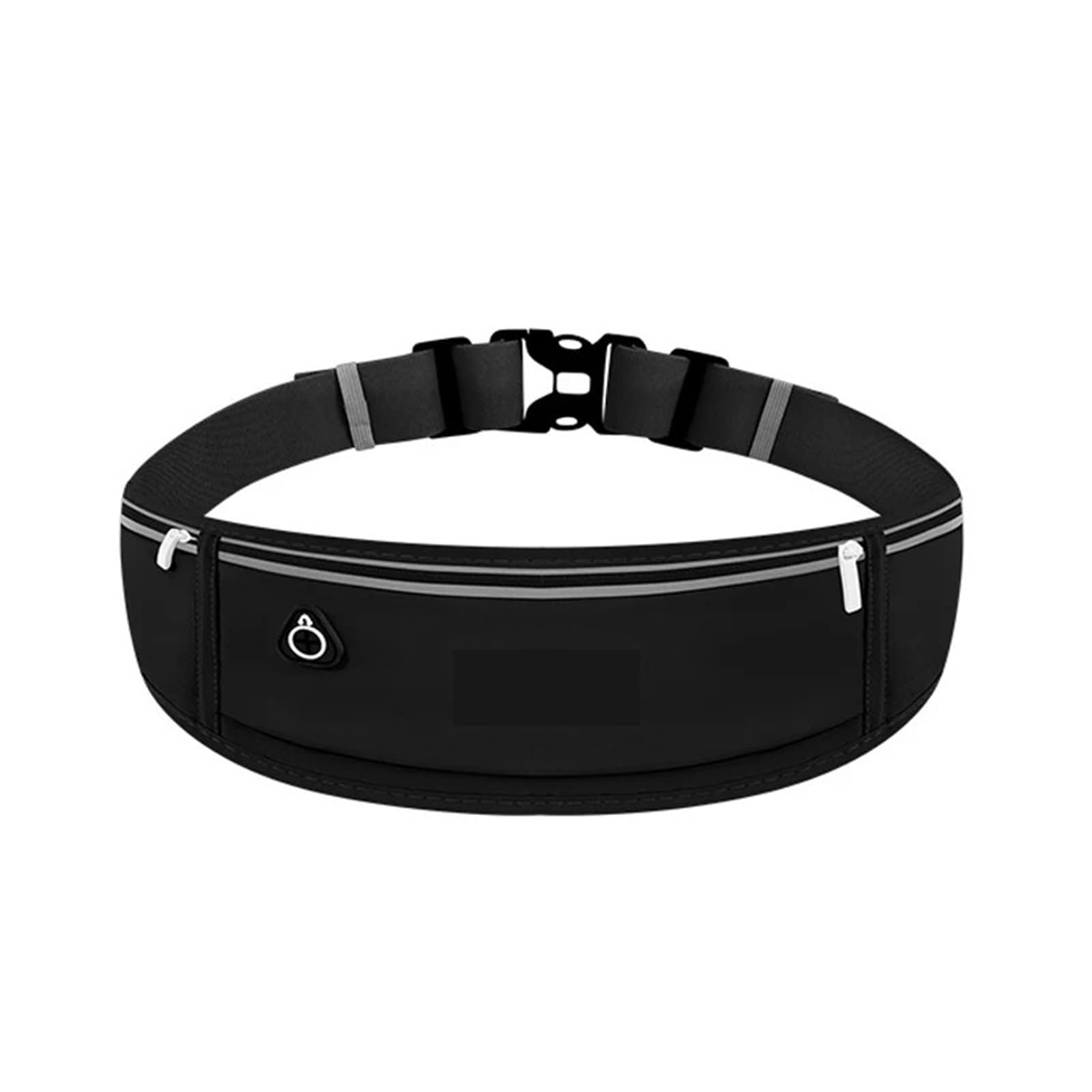 Waist Running Bag Sports Fanny Pack Women Men Belt Waterproof Gym Phone Pouch Accessories Per Sportivo(Black)